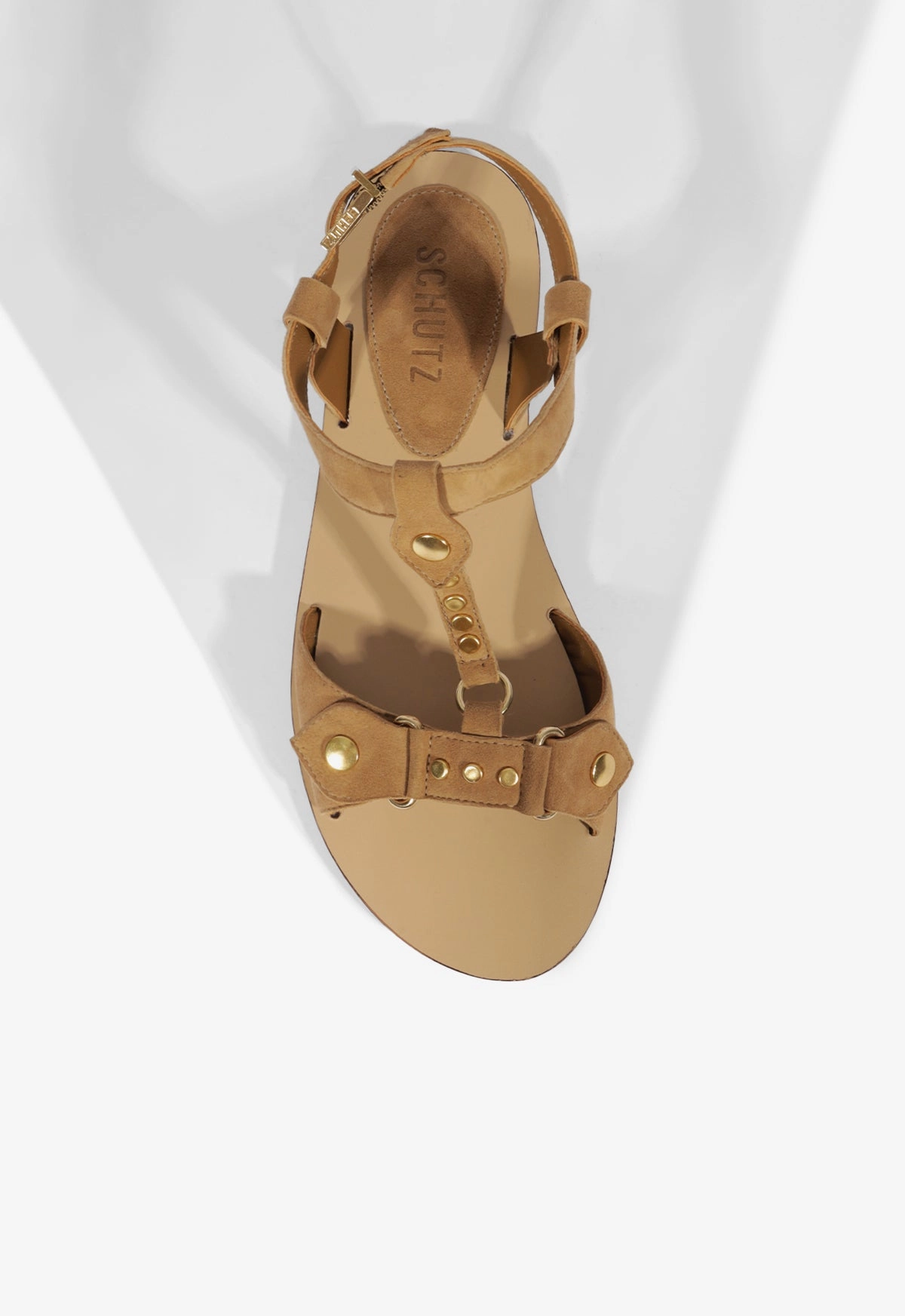 Stevie Brown Suede Flat Sandal