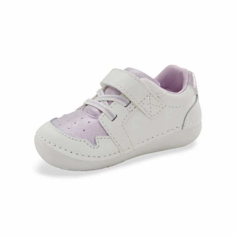 Stride Rite White Multi Waverly Soft Motion Baby Sneaker