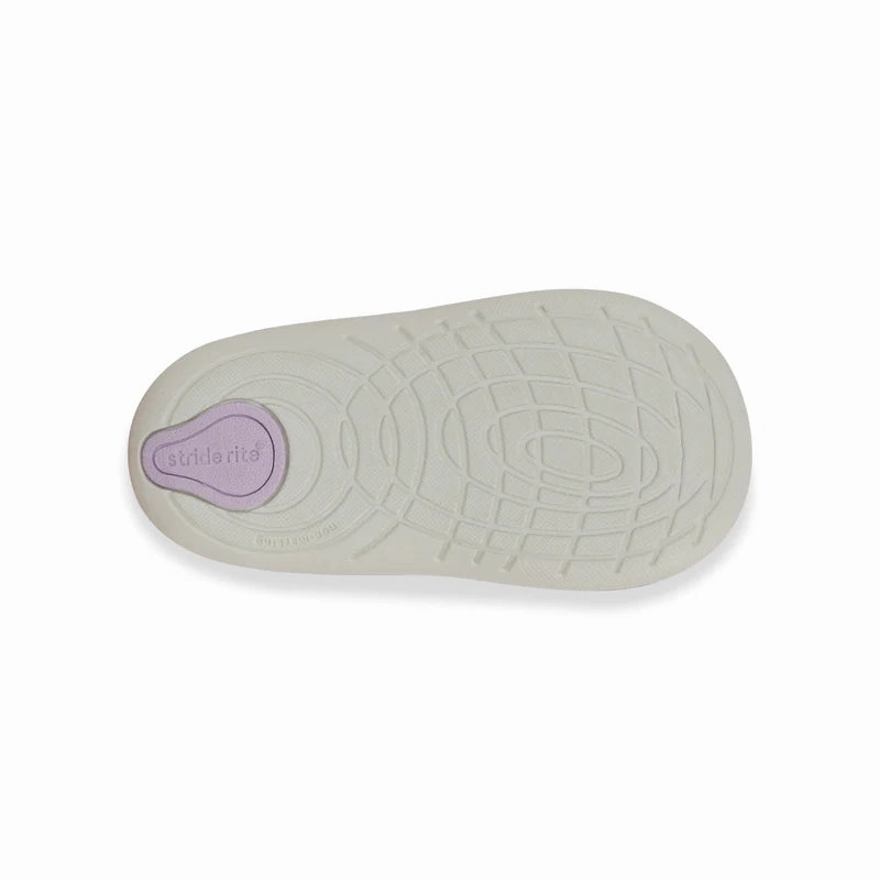 Stride Rite White Multi Waverly Soft Motion Baby Sneaker