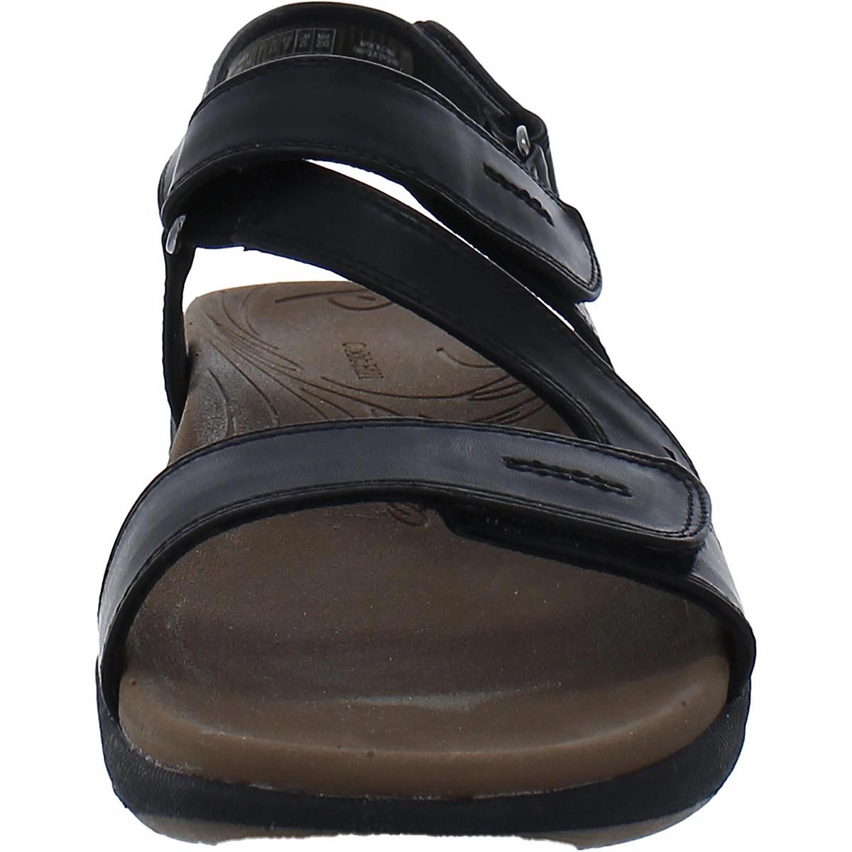 Tala Womens Faux Leather Asymmetric Slingback Sandals