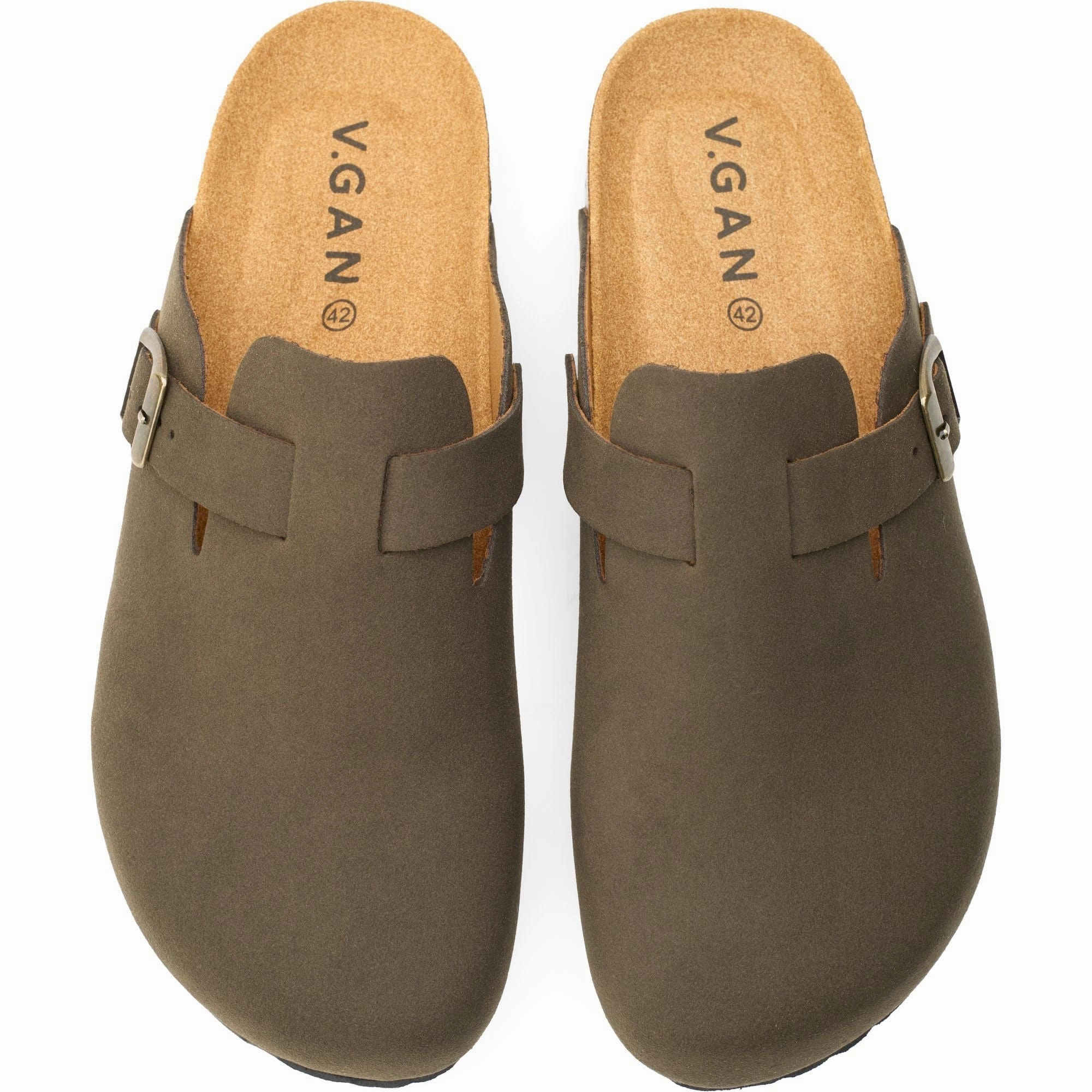 Taro Comfort Men's Vegan Footbed Sandals | Brown
