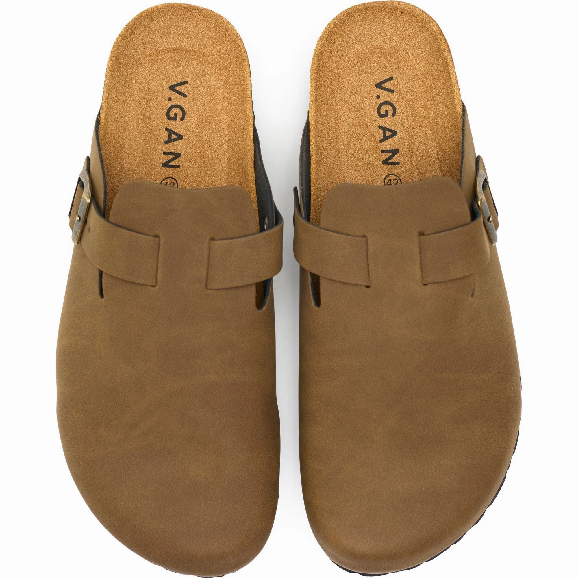 Taro Comfort Men's Vegan Footbed Sandals | Brown