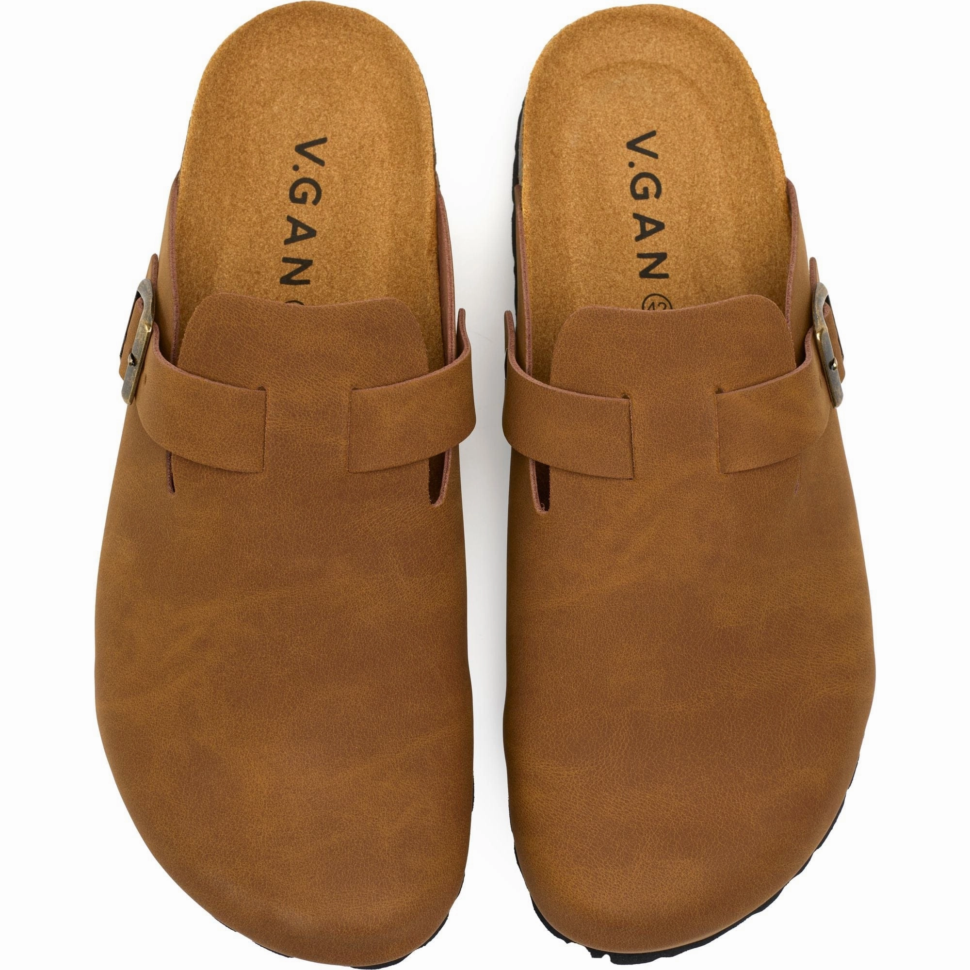 Taro Comfort Men's Vegan Footbed Sandals | Tan