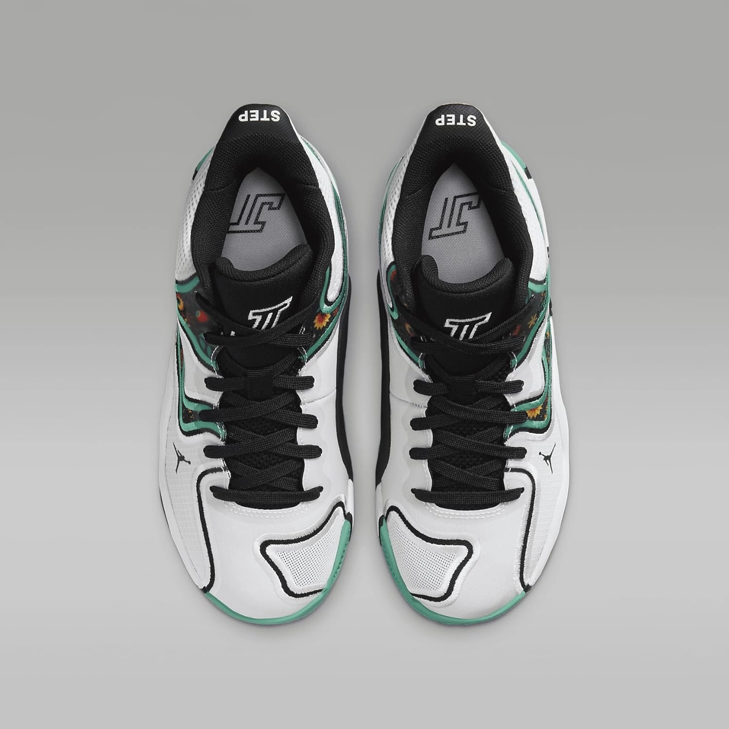 Tatum 3 Big Kids' Basketball Shoes (HF3136-103, White/Kinetic Green/Black)
