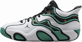 Tatum 3 Big Kids' Basketball Shoes (HF3136-103, White/Kinetic Green/Black)