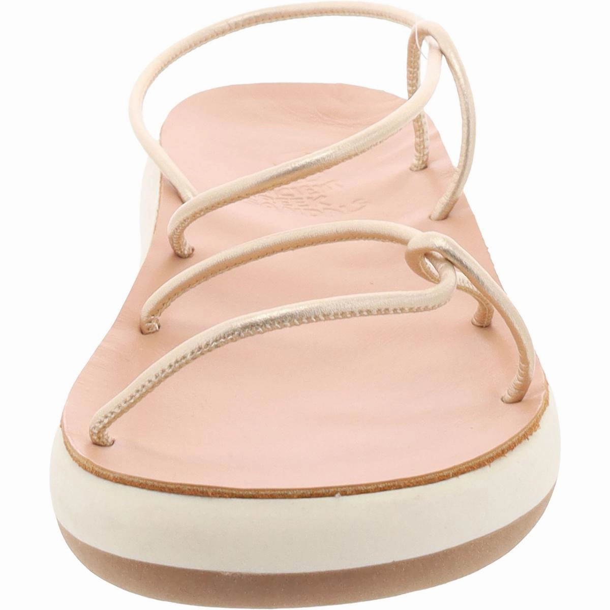 Taxidi Comfort Womens Faux Leather Slip On Flatform Sandals
