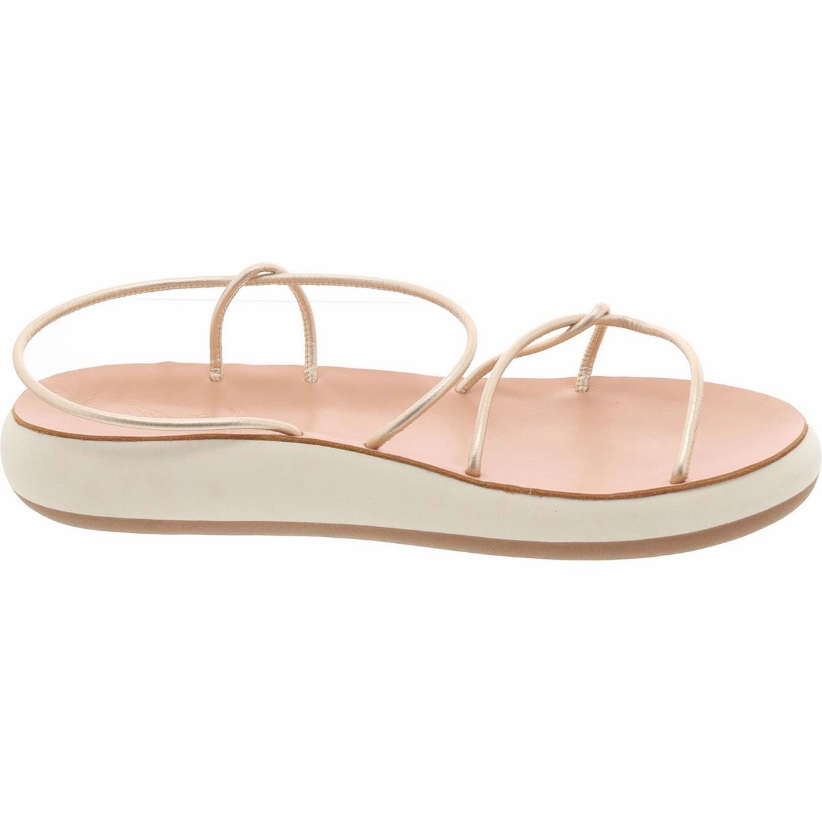 Taxidi Comfort Womens Faux Leather Slip On Flatform Sandals