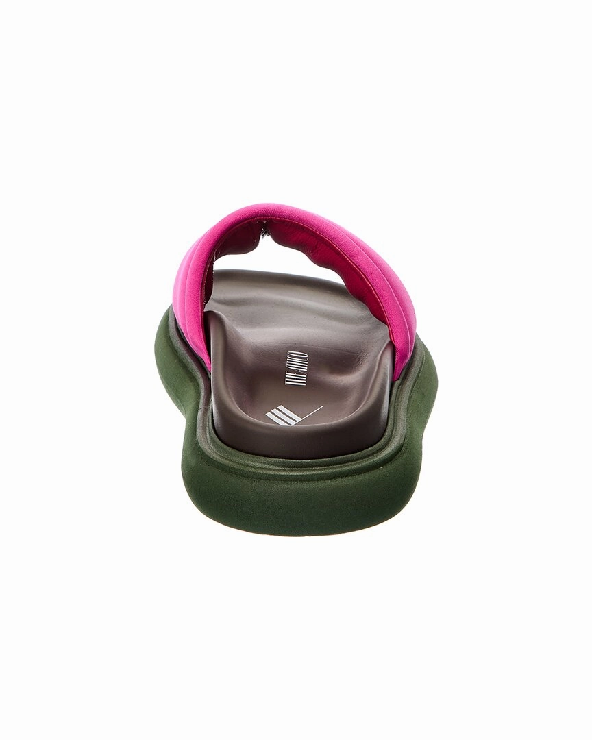 The Attico Padded Satin Platform Sandal
