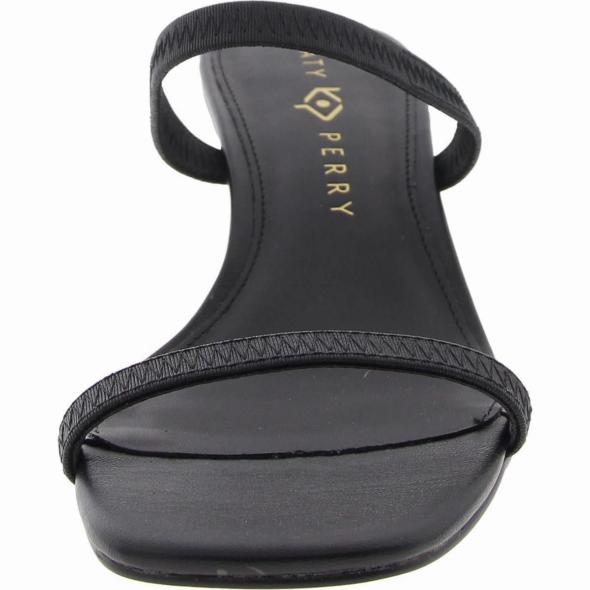 The Leilei Stretch Sandal Womens Strappy Faux Leather Heels
