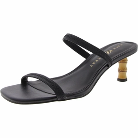 The Leilei Stretch Sandal Womens Strappy Faux Leather Heels