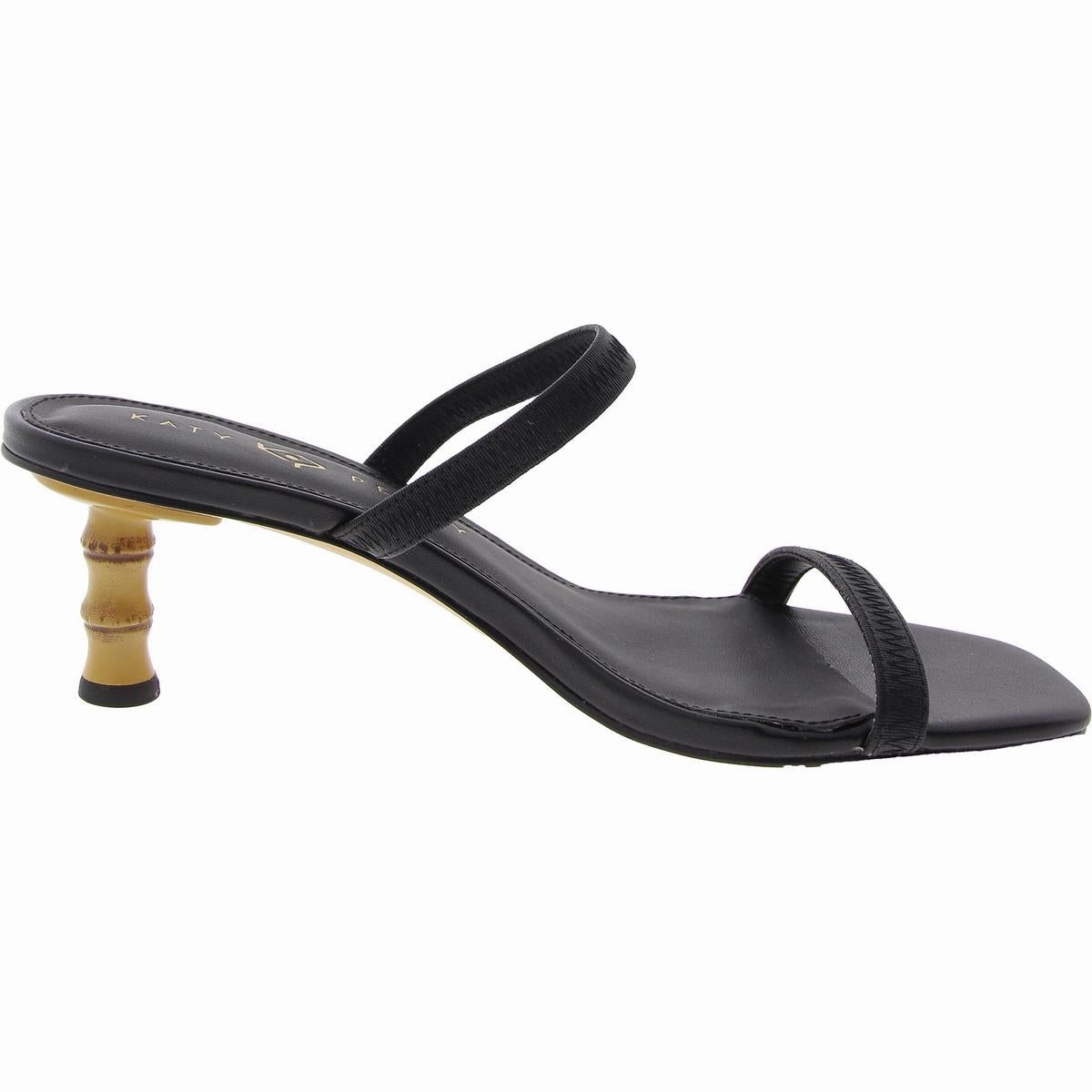 The Leilei Stretch Sandal Womens Strappy Faux Leather Heels