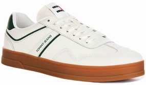 Tommy Hilfiger Greenwich Leather In White Green For Men
