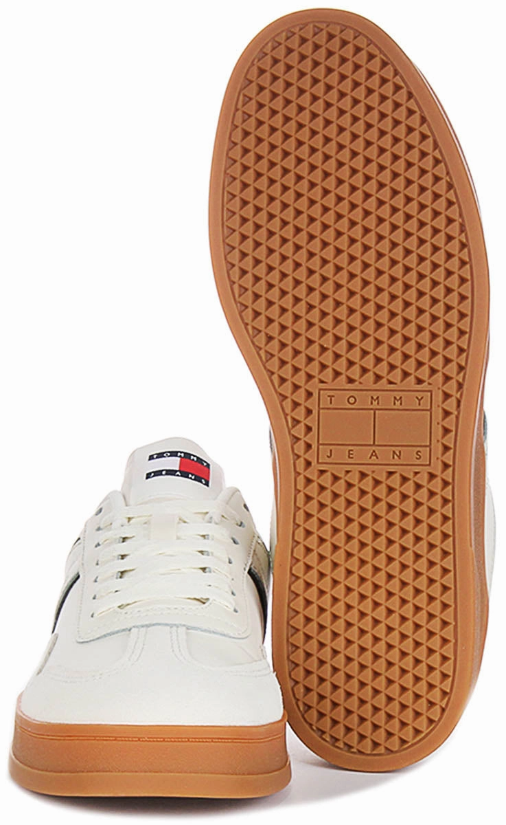 Tommy Hilfiger Greenwich Leather In White Green For Men