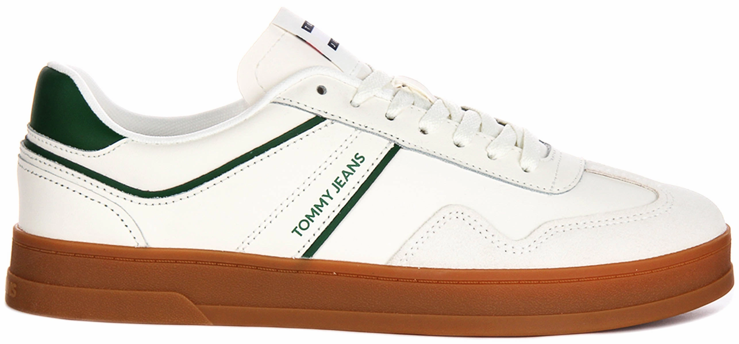 Tommy Hilfiger Greenwich Leather In White Green For Men