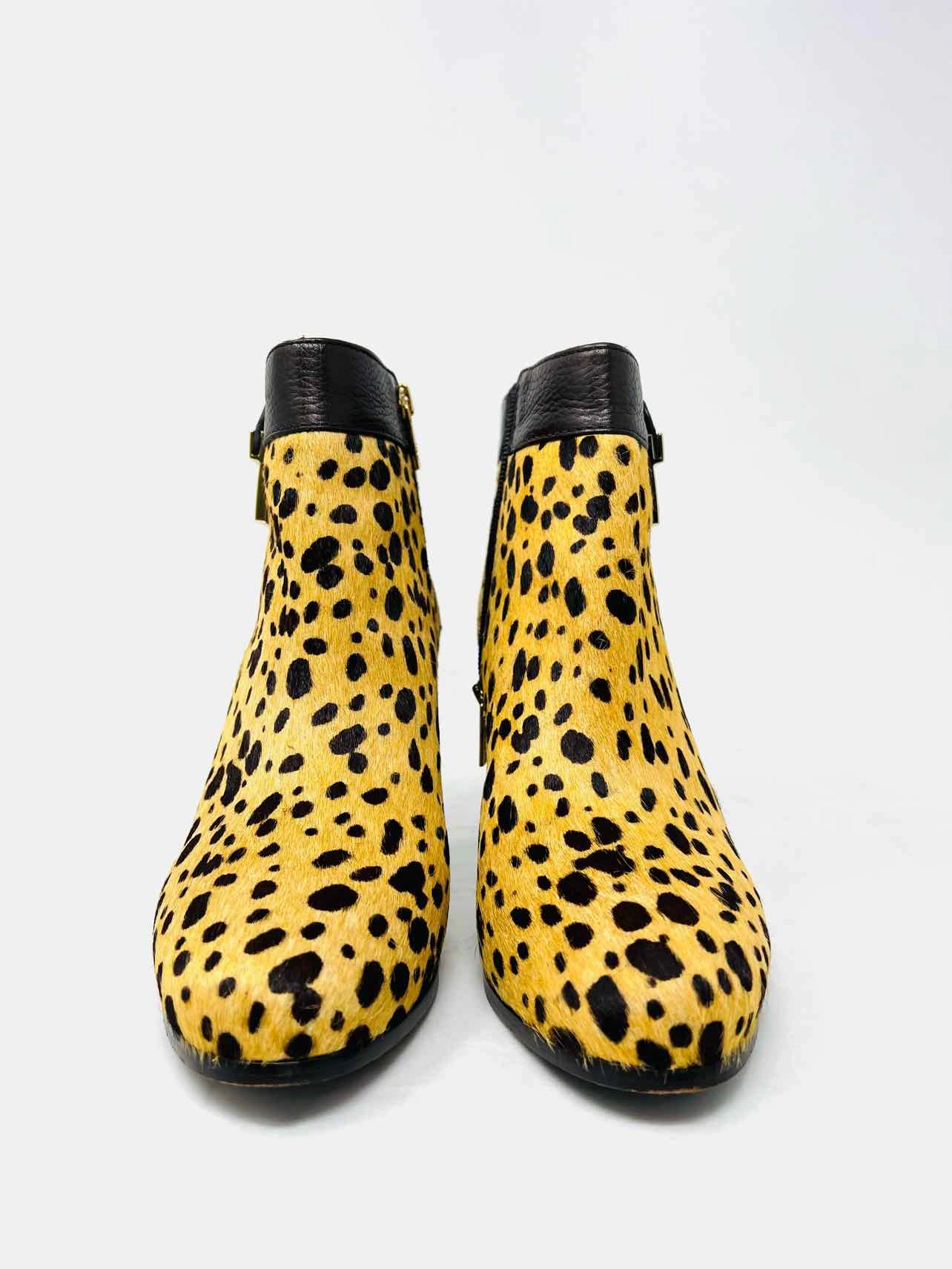 Tory Burch Size 8.5 Tan/Brown Animal Print Cow Hair W/ BOX!!! Ankle Boots