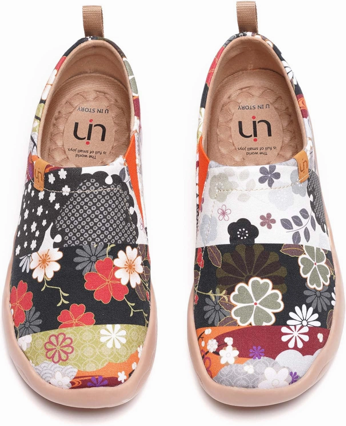 UIN Women's Art Travel Slip-On Shoes Casual Lightweight Breathable Flats Comfortable Loafers