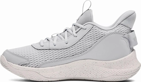Under Armour - Unisex Curry 3Z7 Basketball Shoes, Color Halo Gray (102), Size: 7 M US Mens / 8.5 M US Womens