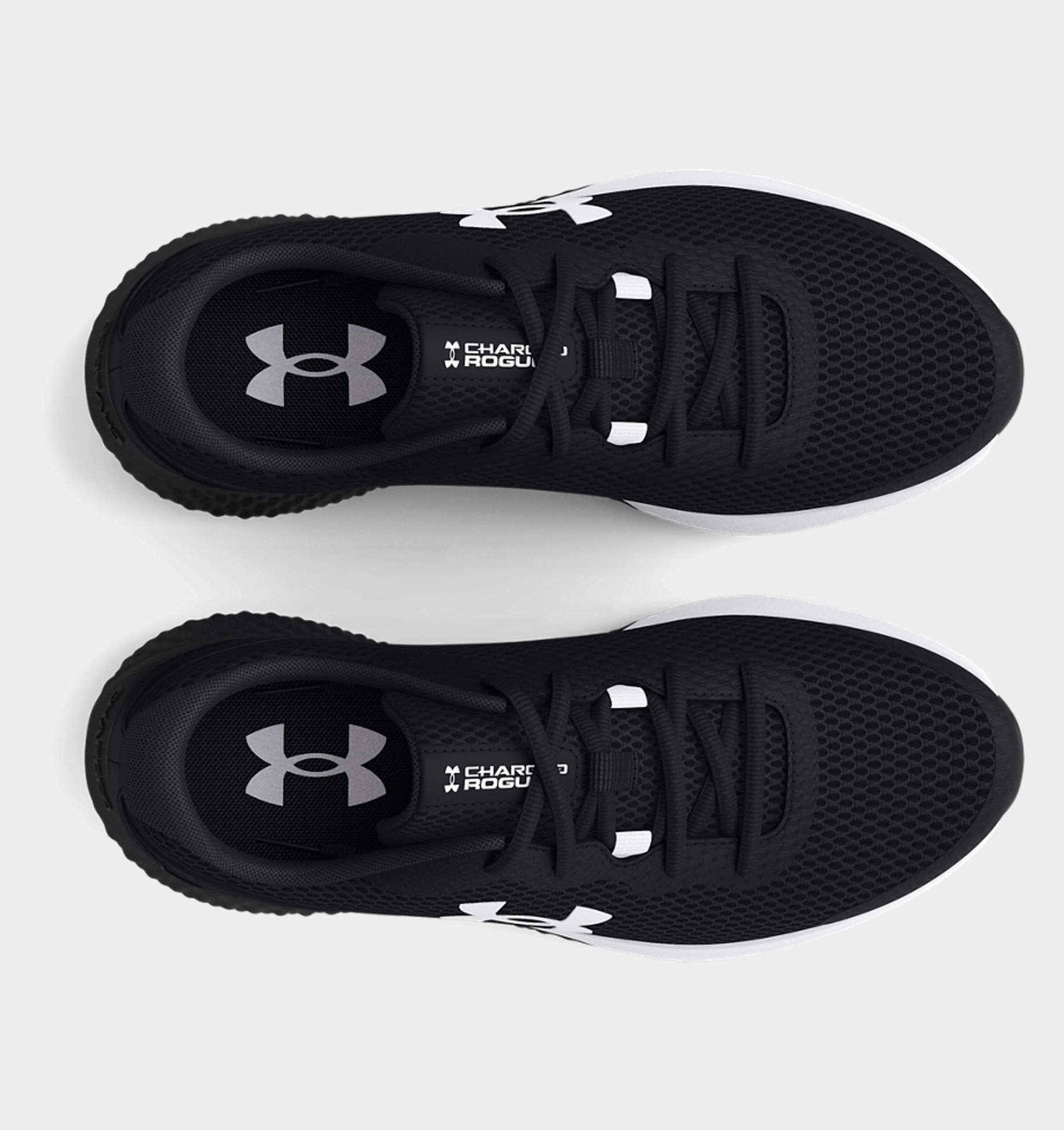 Under Armour Black/White Charged Rogue 3 Youth Sneaker