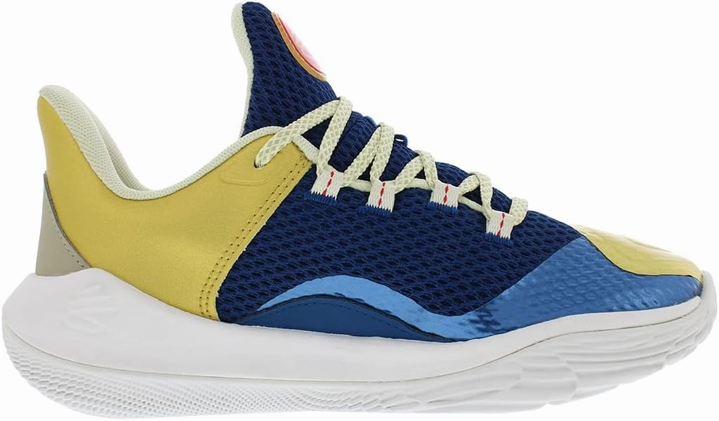 Under Armour Curry 11 CM - Boys' Grade School (White/Gold/Blue)