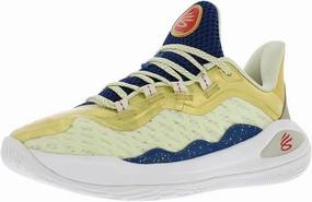 Under Armour Curry 11 CM - Boys' Grade School (White/Gold/Blue)
