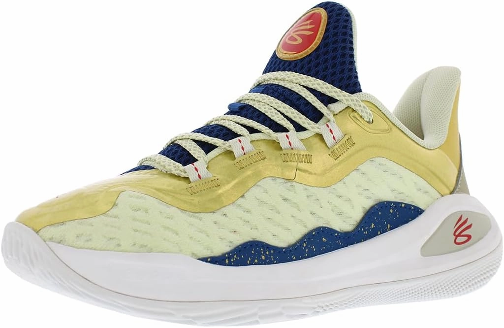 Under Armour Curry 11 CM - Boys' Grade School (White/Gold/Blue)