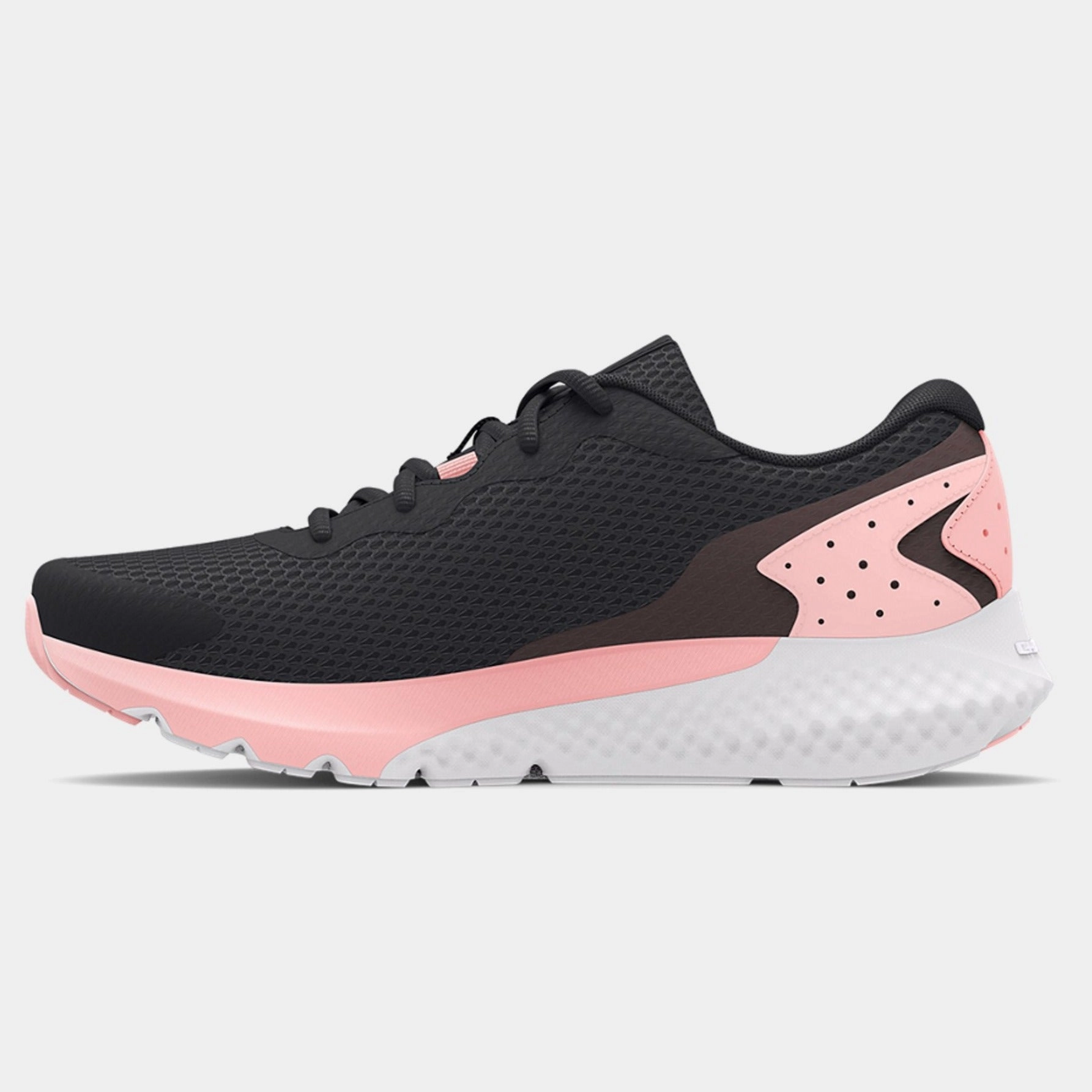 Under Armour Jet Grey/White/Beta Tint Charged Rogue 3 Youth Sneaker