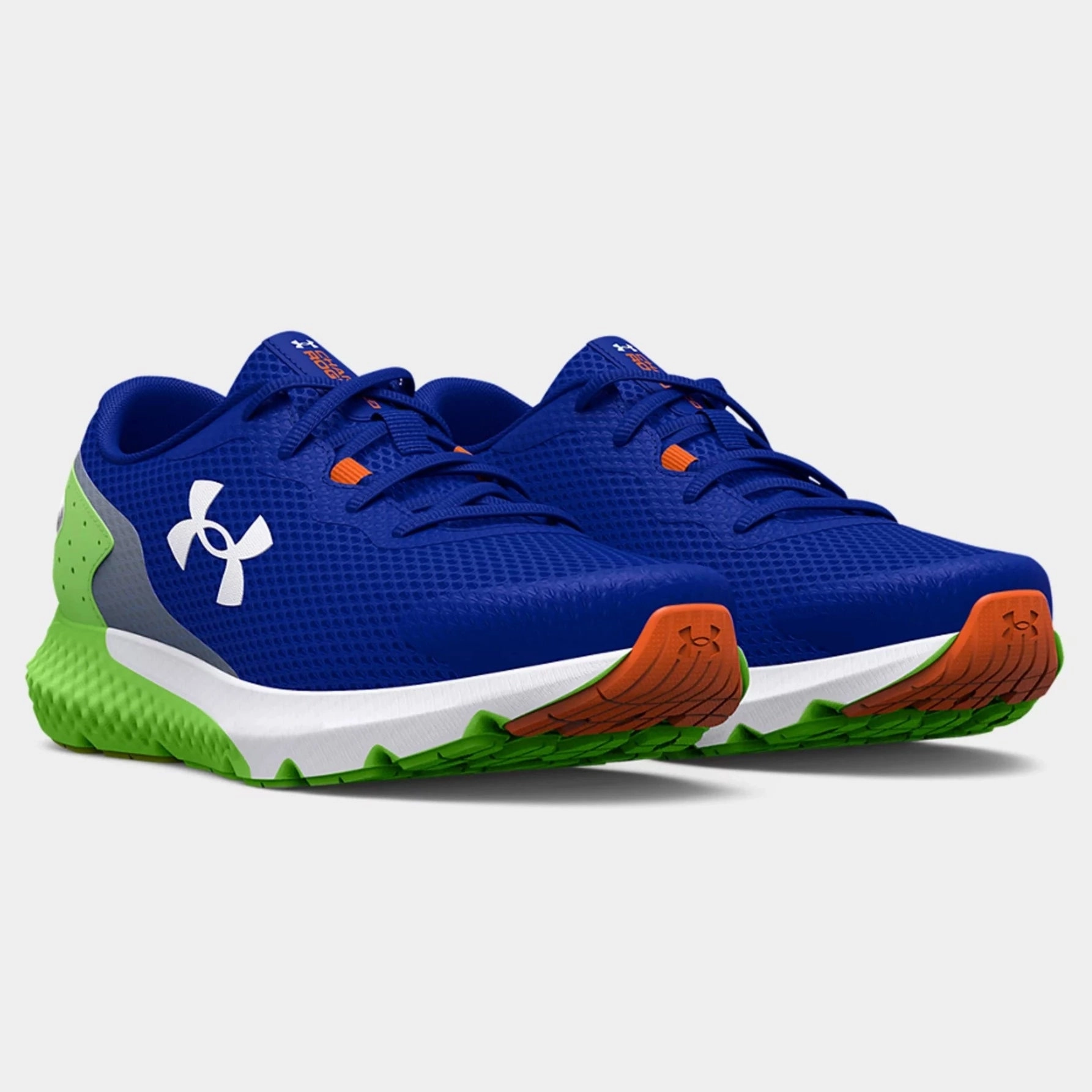 Under Armour Royal/Quirky Lime/Midnight Navy Charged Rogue 3 Youth Sneakers
