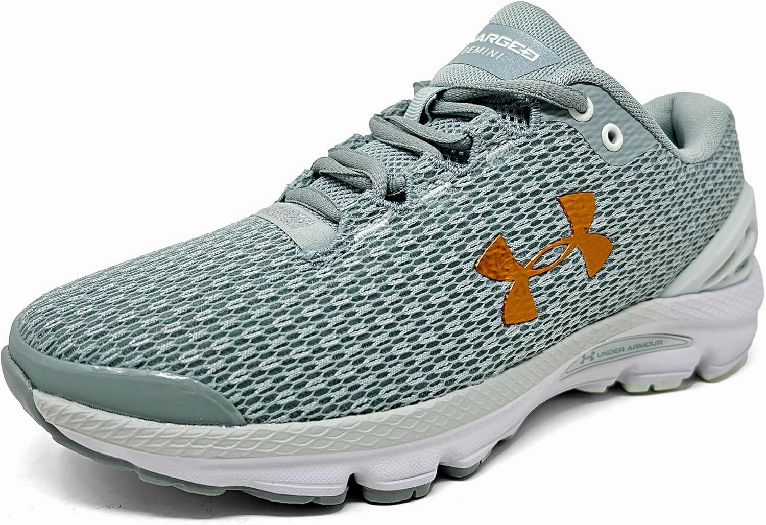 Under Armour Women's Charged Gemini 2020 Running (Green/White/Copper, us_Footwear_Size_System, Adult, Women, Numeric, Medium, Numeric_6_Point_5)
