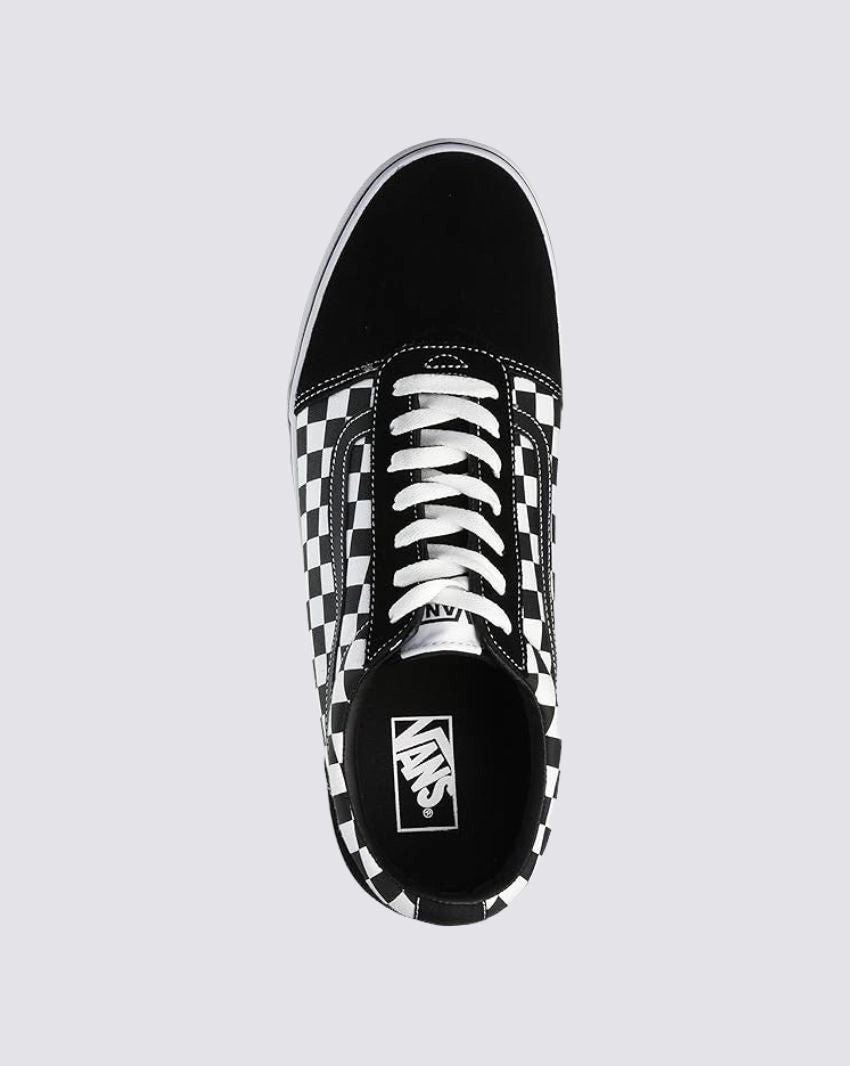 VANS MEN'S WARD LO CHECKERED BLACK/WHITE SHOE