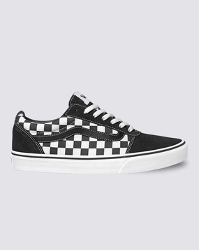 VANS MEN'S WARD LO CHECKERED BLACK/WHITE SHOE