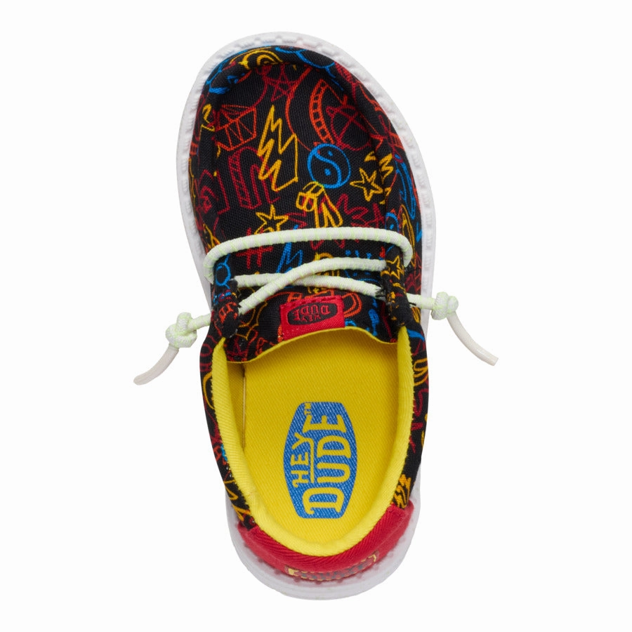 Wally Toddler Space Glow - Black/Red
