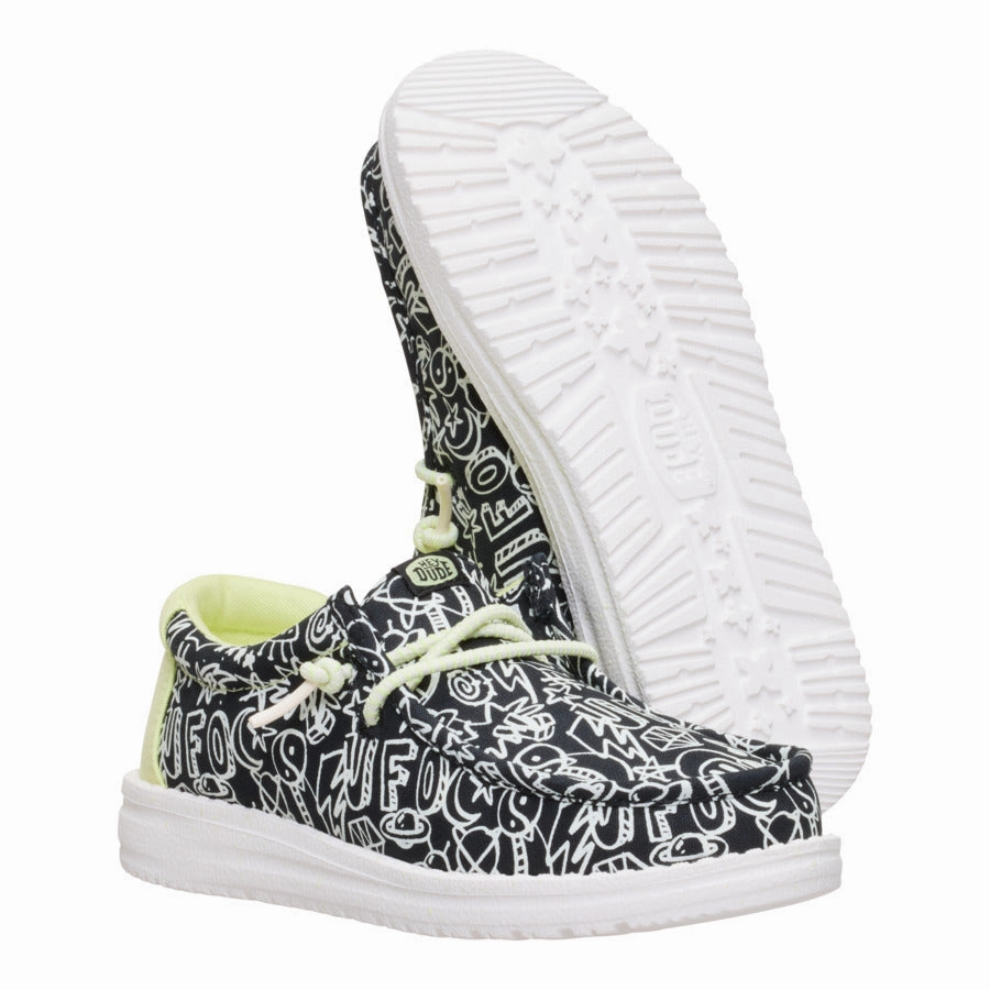 Wally Youth Space Glow - Black/White