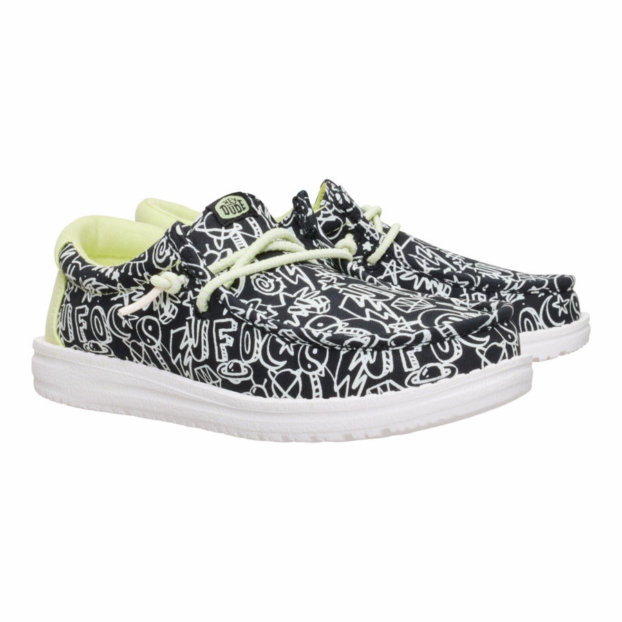 Wally Youth Space Glow - Black/White