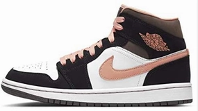 Women's Air Jordan 1 Mid SE Peach Mocha (DH0210 100) Size 11.5W, 10M