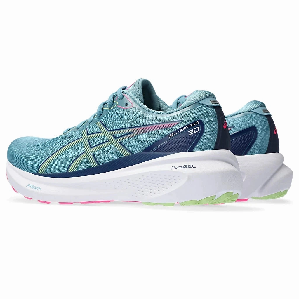 Women's Asics Gel-Kayano 30 Gris Blue / Lime Green