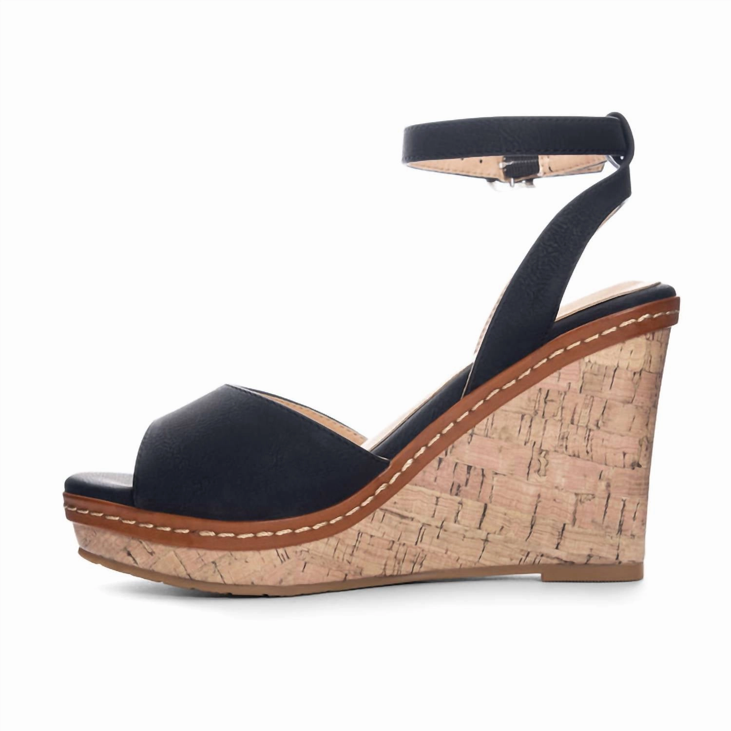 Women's Beaming Wedge Sandals In Black