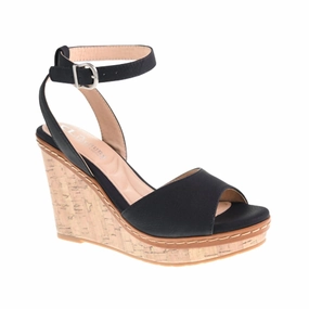 Women's Beaming Wedge Sandals In Black