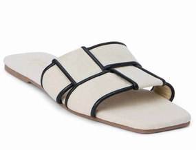 Women's Biscayne Flat Sandals In White