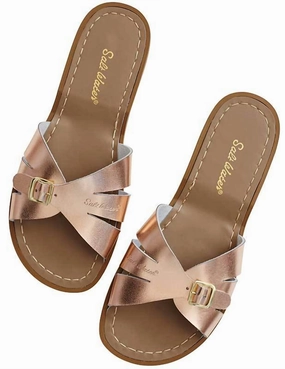 Women's Classic Slides Sandal In Rose Gold