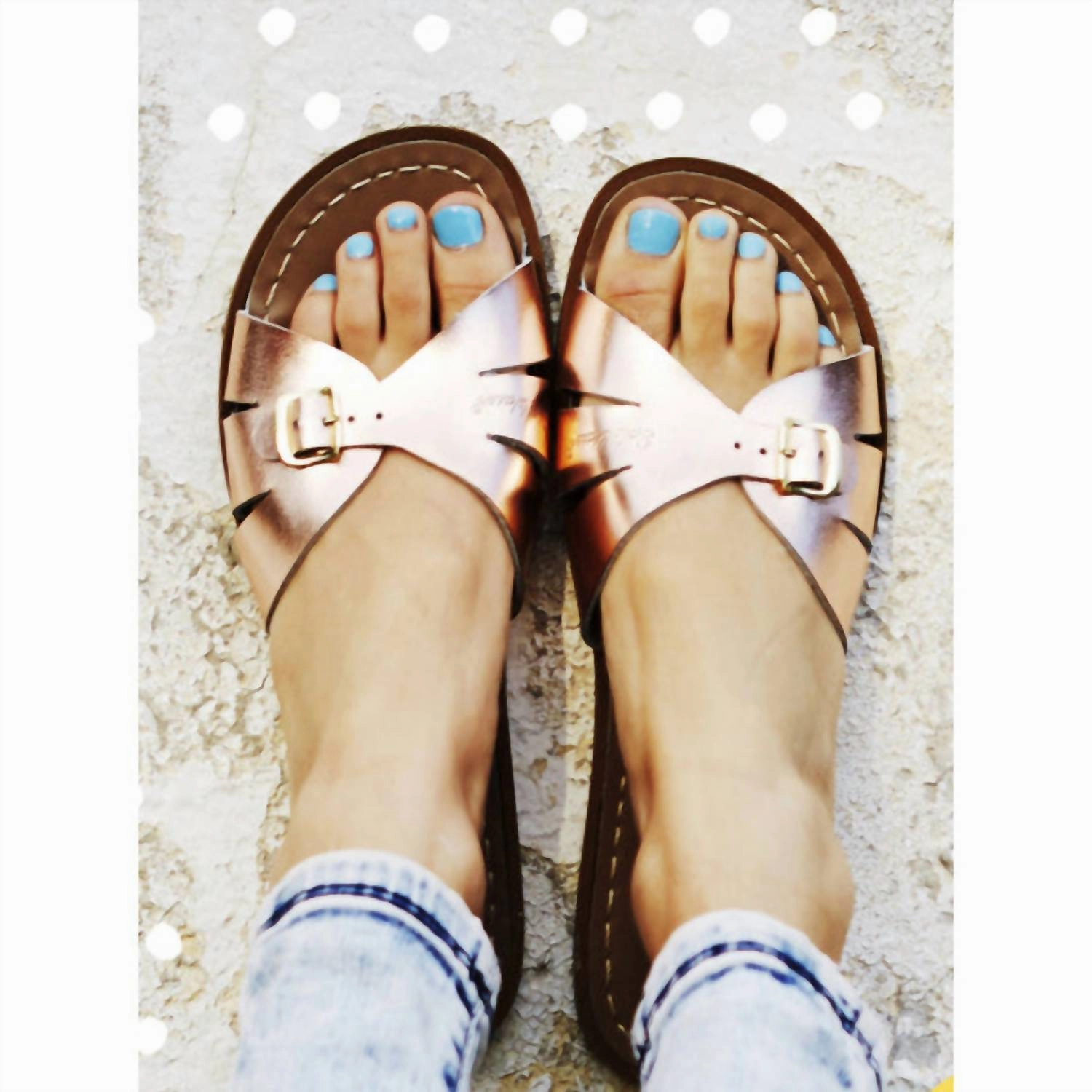 Women's Classic Slides Sandal In Rose Gold