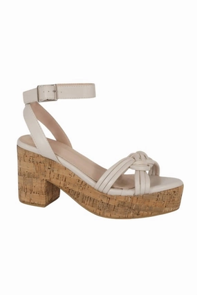 Women's Cork In It Platform Sandals In Beige