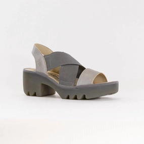 Women's Crossover Sandal In Silver