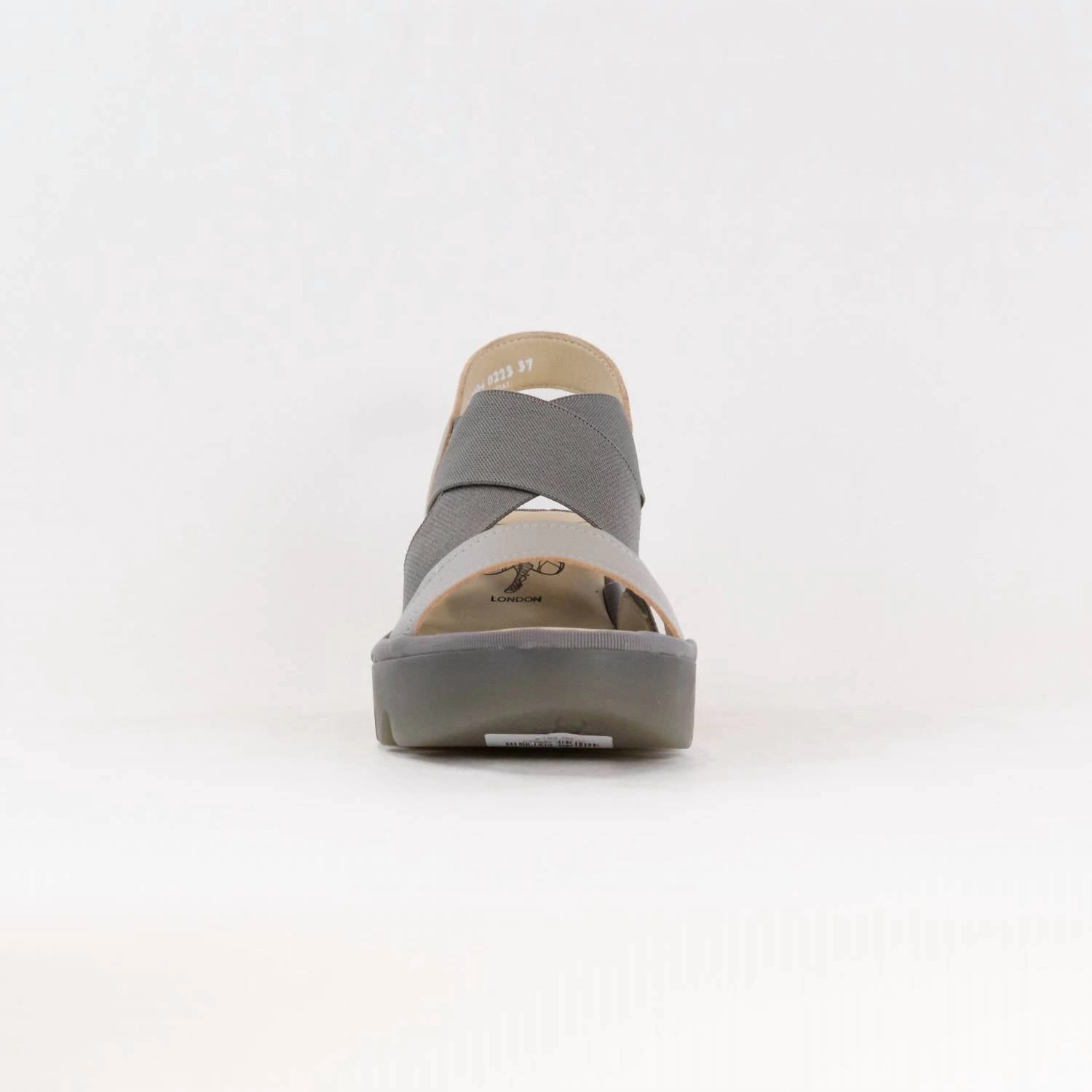 Women's Crossover Sandal In Silver