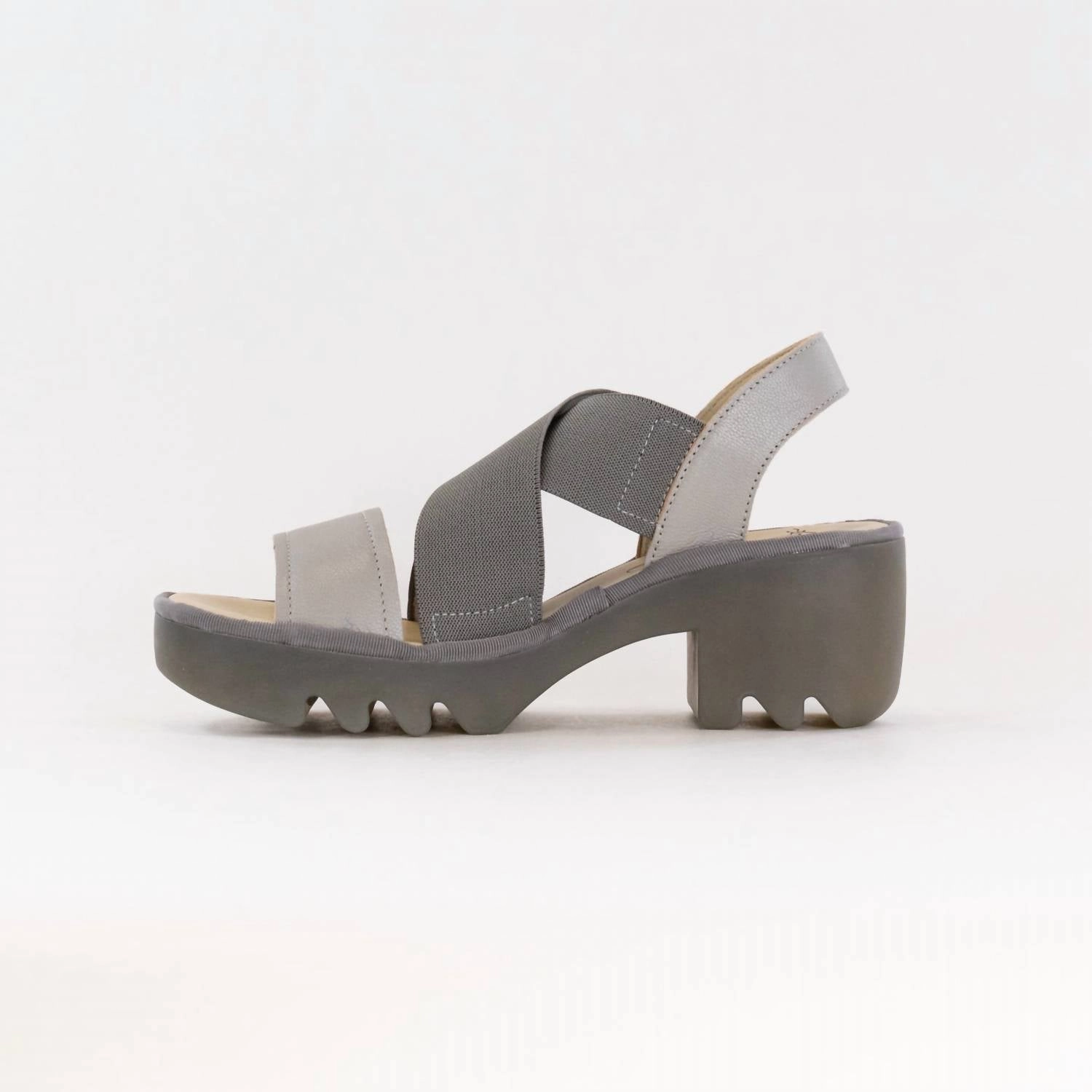 Women's Crossover Sandal In Silver
