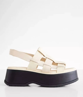 Women's Dayspring Slingback Sandals In Honey White / Black