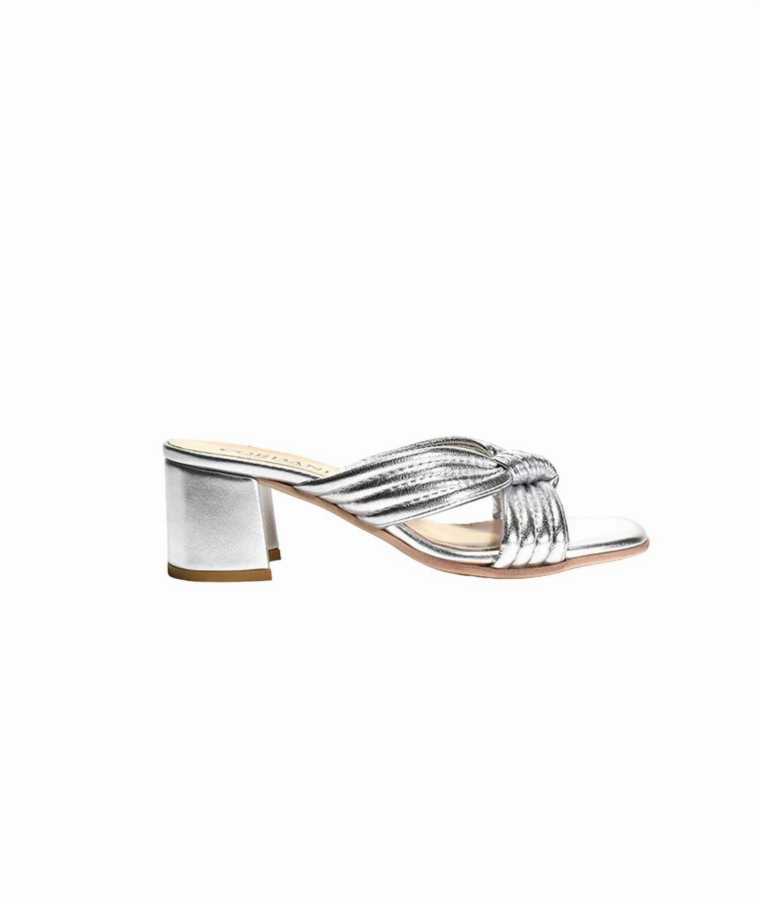 Women's Imani Metallic Sandal In Argento