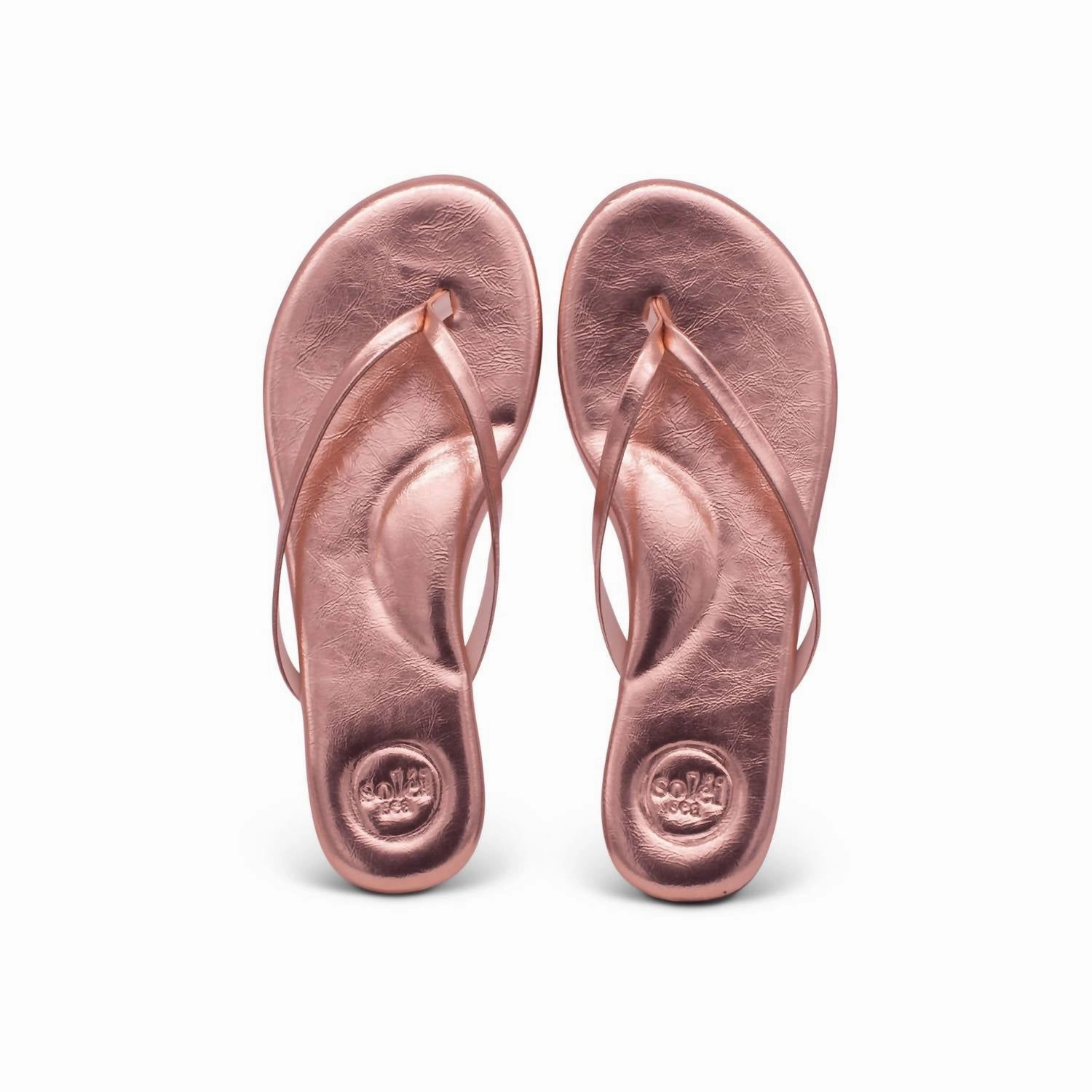 Women's Indie Sandals In Metallic Rose Gold