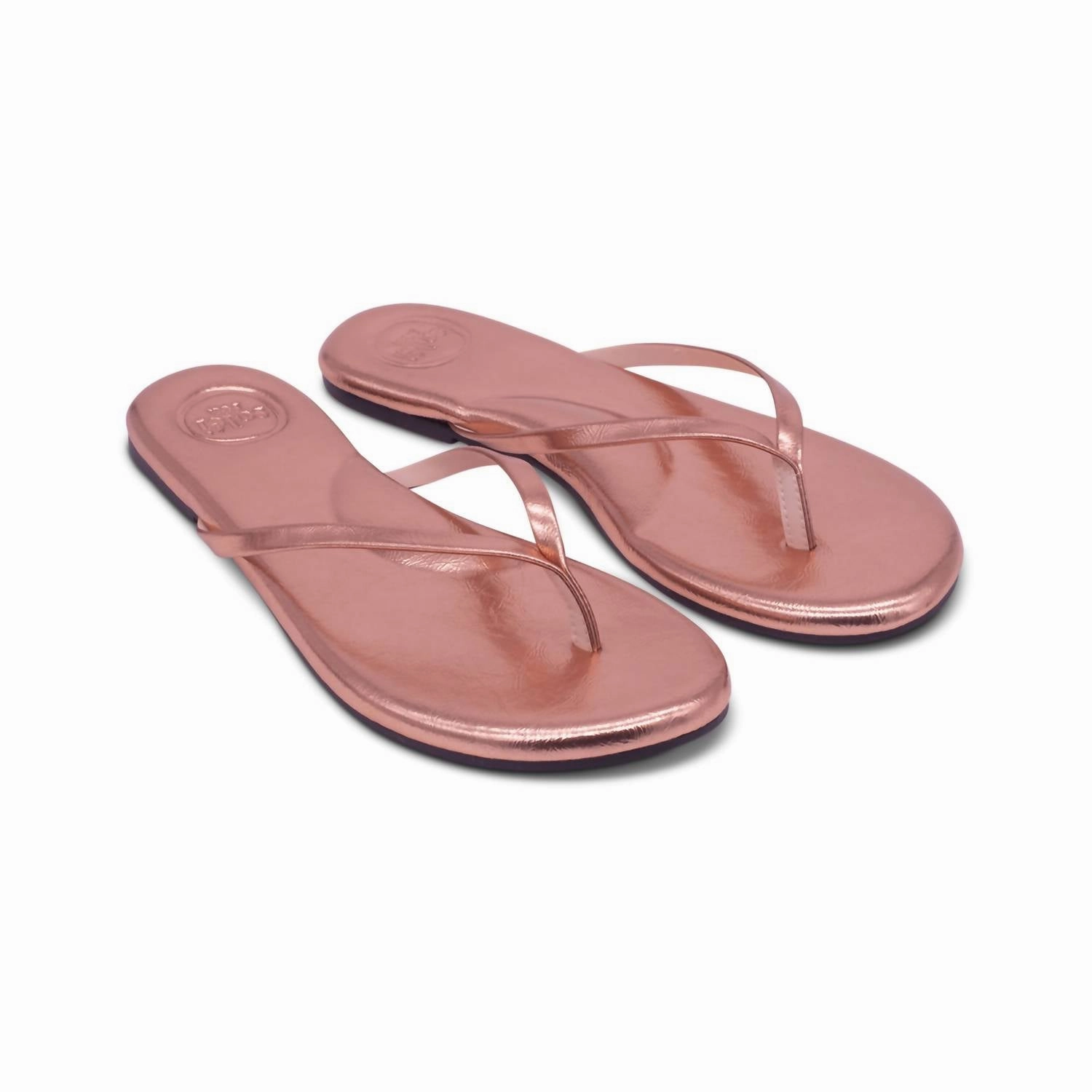 Women's Indie Sandals In Metallic Rose Gold