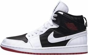 Women's Jordan 1 Mid SE Utility Black/White-Gym Red (DD9338 016)