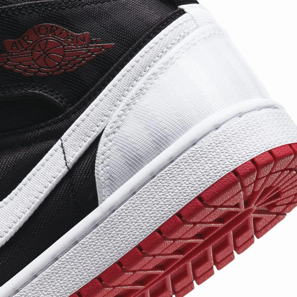 Women's Jordan 1 Mid SE Utility Black/White-Gym Red (DD9338 016)
